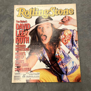 Rolling Stone Magazine issue 445 featuring David Lee Roth April 11th, 1985